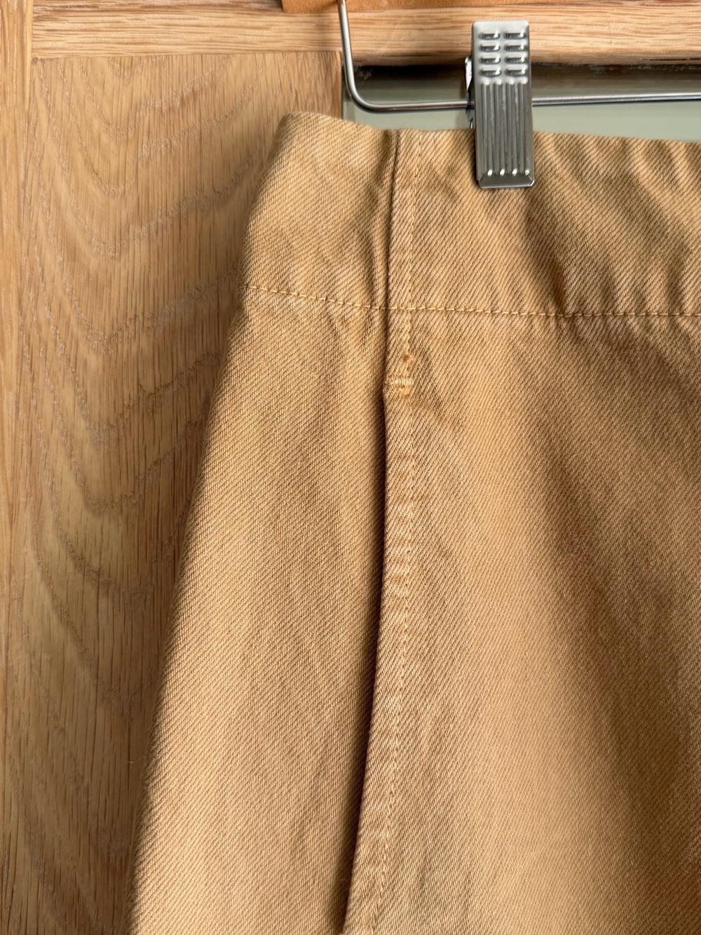 High-Rise Wide-Leg Pants in Light Tan - Picture 9 of 15